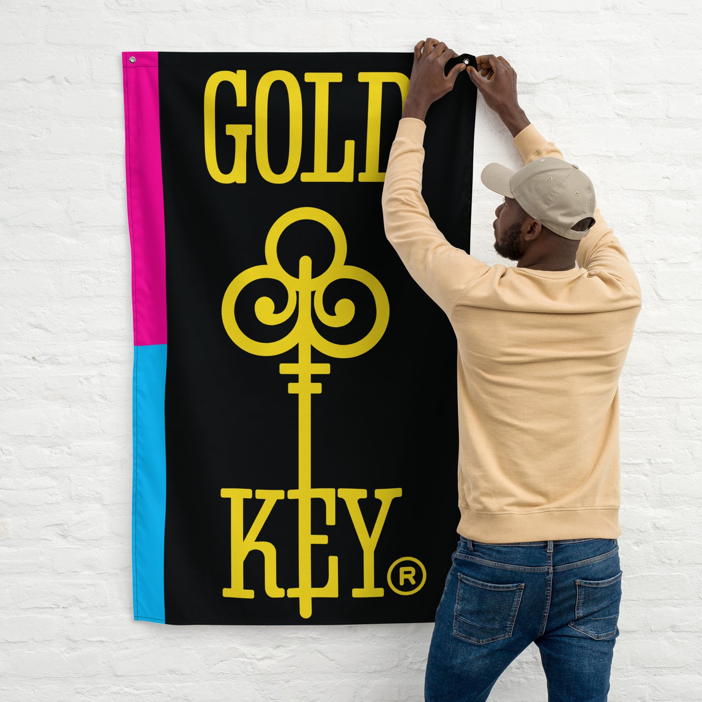 Gold Key Cornerbox Flag
